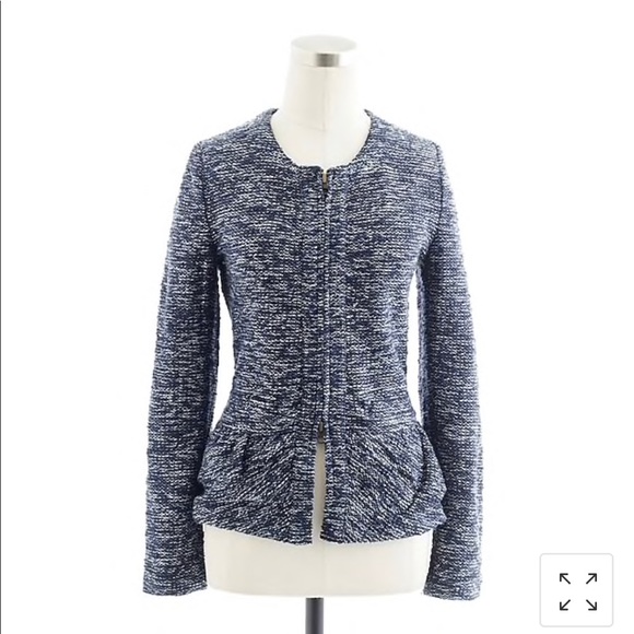 J.Crew Peplum Tweed Jacket - Picture 2 of 4